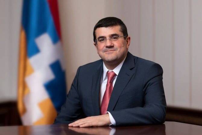President of Artsakh to address video message