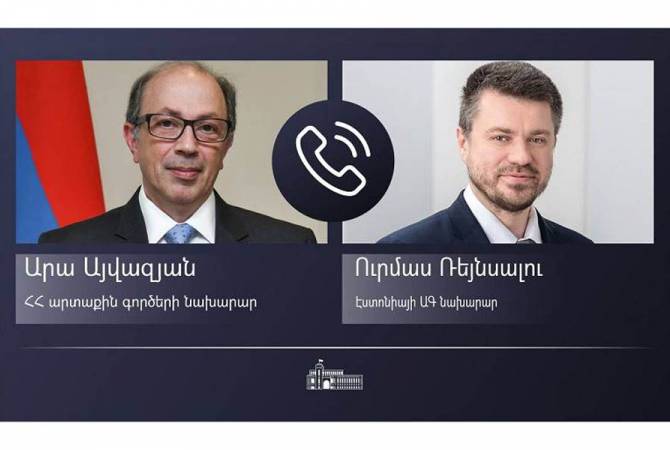 Armenian, Estonian FMs discuss regional security, stability over phone
