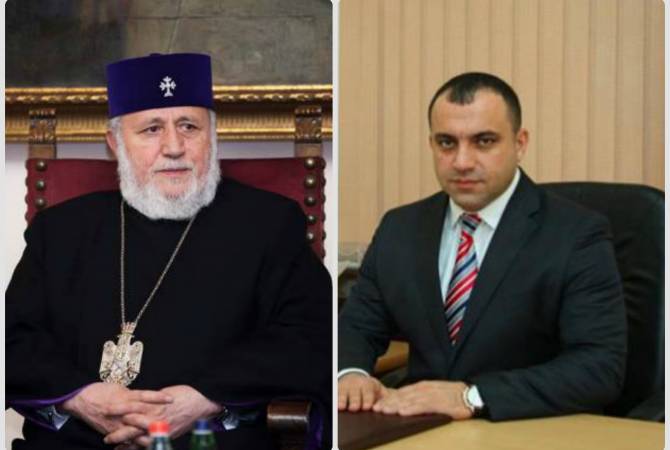 Catholicos of All Armenians receives President of Constitutional Court