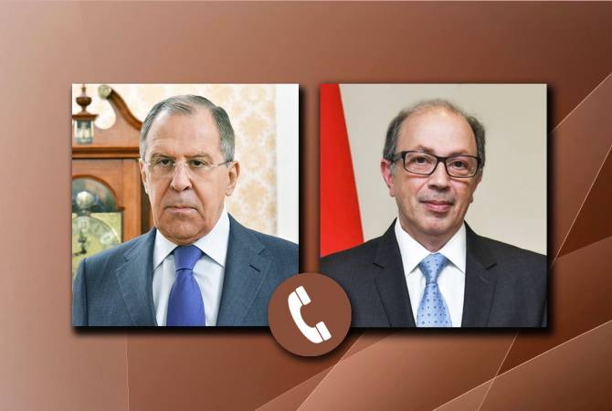 وزير الخارجية الروسي سيرغي لافروف يتصل مع وزير الخارجية الأرميني آرا أيفازيان