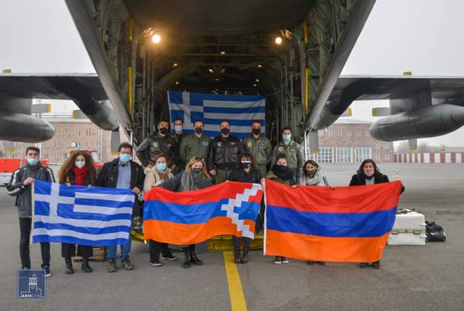 Հունաստանից Հայաստան է ժամանել հումանիտար օգնություն տեղափոխող երկրորդ ինքնաթիռը