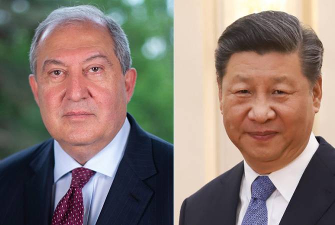Le Président chinois souhaite un prompt rétablissement à son homologue arménien