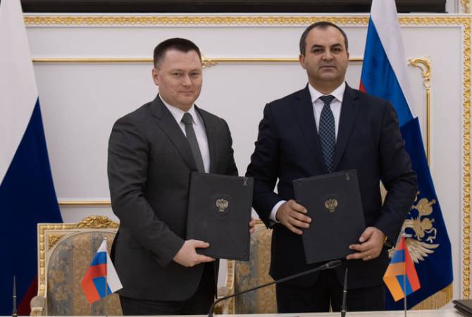 Генпрокуроры Армении и России обсудили вопросы сотрудничества в области экстрадиции