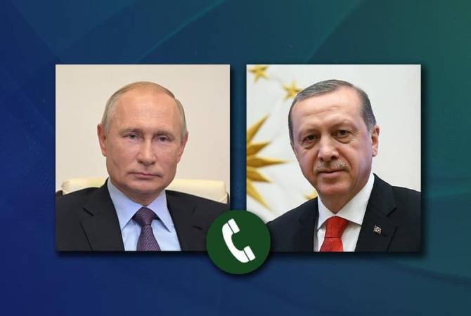 Путин информировал Эрдогана об основных итогах встречи лидеров РФ, Армении и 
Азербайджана 

