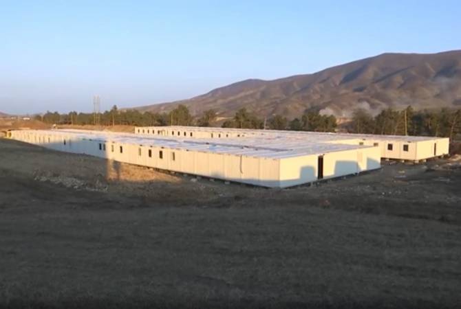 Three block-modular camps constructed in Artsakh for Russian peacekeepers