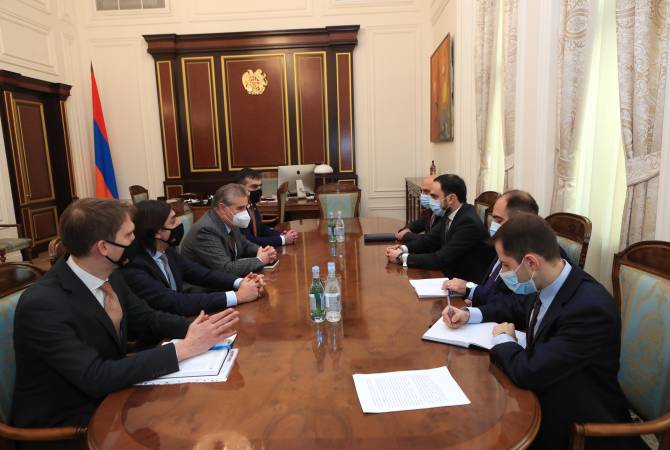 Вице-премьер Тигран Авинян принял главного исполнительного директора компании 
“Ренко”