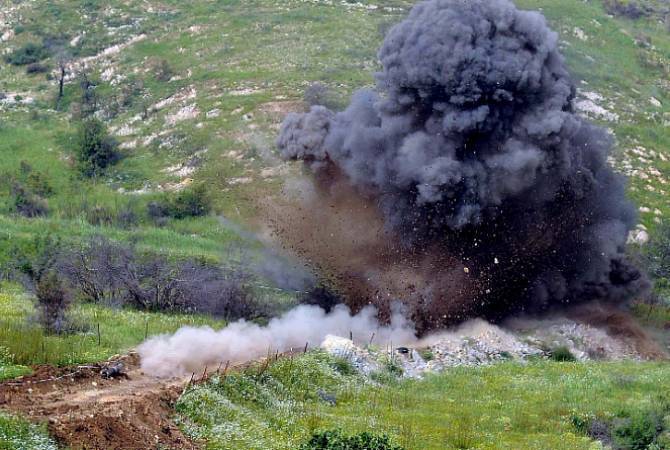 Two Armenian rescuers wounded in landmine explosion during search operations for war 
casualties 