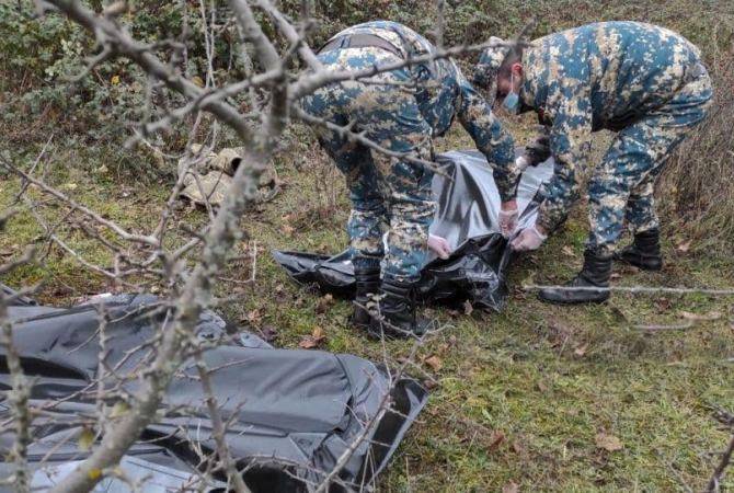 ГСЧС Арцаха сообщает:  обнаружены останки  30  военнослужащих