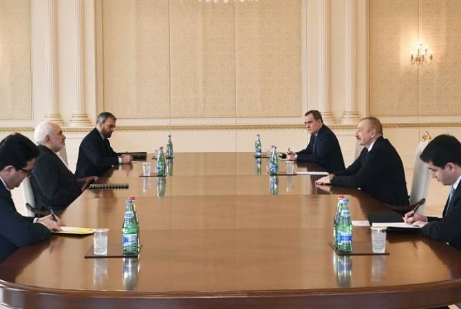 Глава МИД Ирана в Баку встретился с Ильхамом Алиевым и Джейхуном Байрамовым

