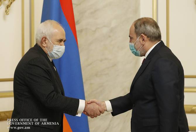 Премьер-министр Пашинян принял главу МИД Ирана