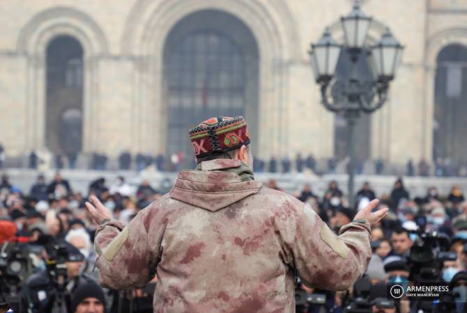 Anti-government protest ends in Yerevan