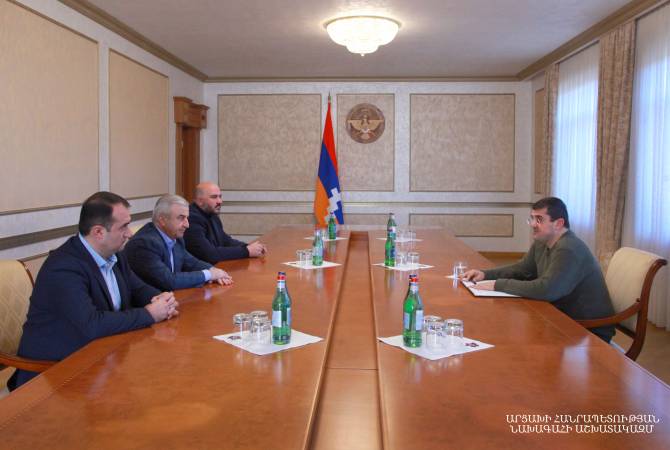 President of Artsakh discusses post-war situation with parliamentary factions