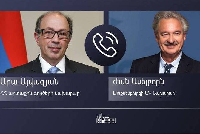Les ministres des Affaires étrangères d'Arménie et de Luxembourg ont eu un entretien 
téléphonique