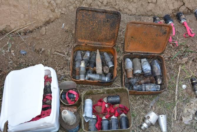  В населенных пунктах Мартакерта и Аскерана обезвреживаются неразорвавшиеся 
боеприпасы

 