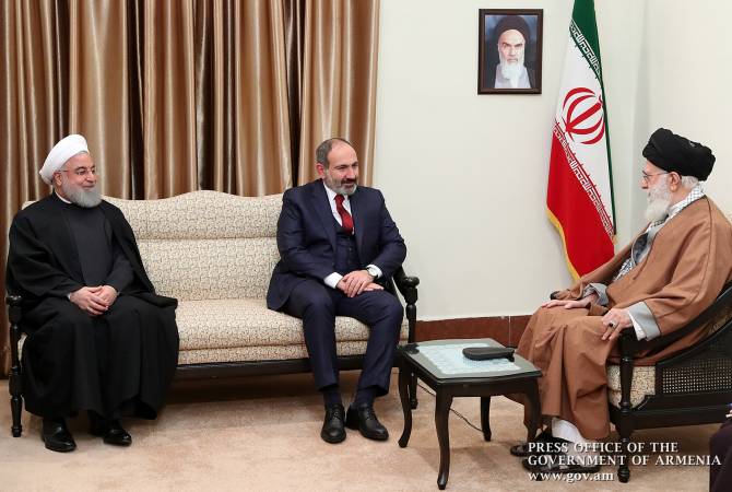 Pashinyan felicitates Supreme Leader Ali Khamenei, Rouhani on Iranian Revolution anniversary