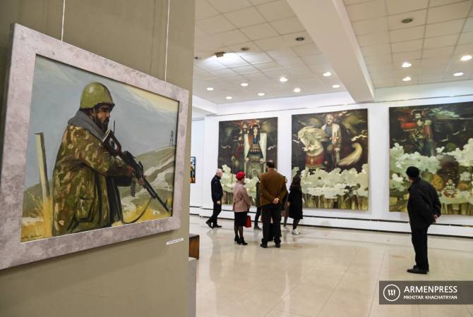 Նկարիչների միությունում տեղի ունեցավ հայ զինվորին նվիրված ցուցահանդես