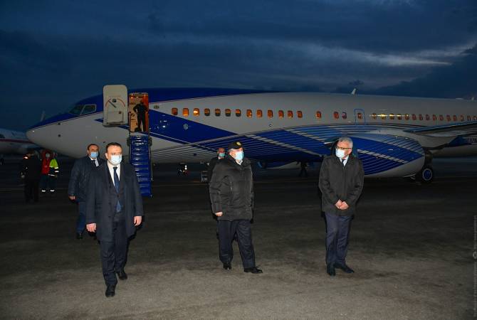 President Sarkissian back home 