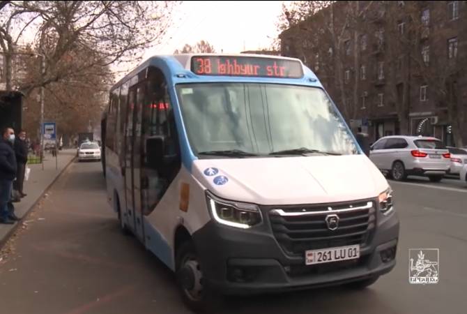 В Ереване под № 38 запущен маршрут с новым подвижным составом

