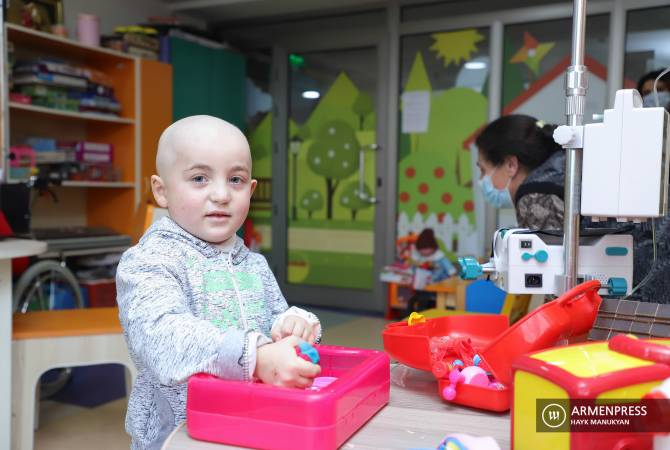В Армении ежегодно регистрируется от 80 до 100 случаев детской онкологии

