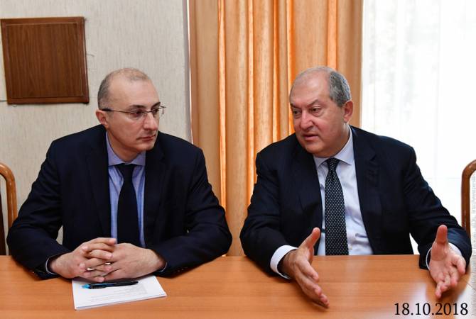 President Sarkissian plans to convene extraordinary meeting of Board of Trustees of Hayastan 
Fund