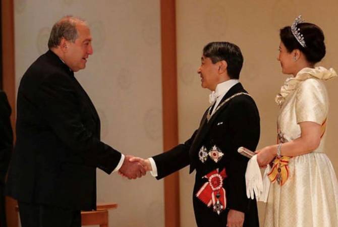 Le Président arménien félicite l'Empereur du Japon à l'occasion de la Fête nationale