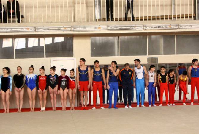 Гимнасты начали борьбу за первенство Армении: Давтян - чемпион в многоборье