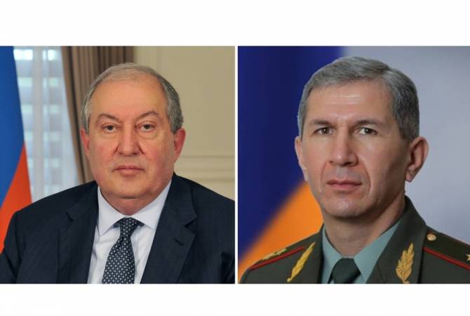President Sarkissian plans to meet Chief of General Staff Onik Gasparyan 