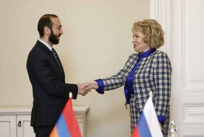 Валентина Матвиенко и Арарат Мирзоян обсудили последние события в Армении


