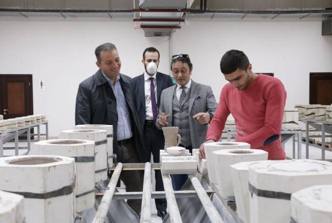 Ваан Керобян посетил армяно-итальянскую компанию “Ceramizia International”, 
производящую керамику