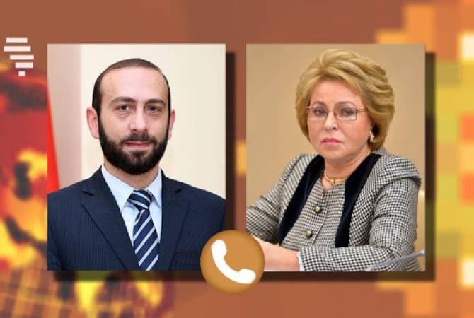 Ararat Mirzoyan a demandé l'aide de Valentin Matvienko pour le retour des deux femmes 
captives