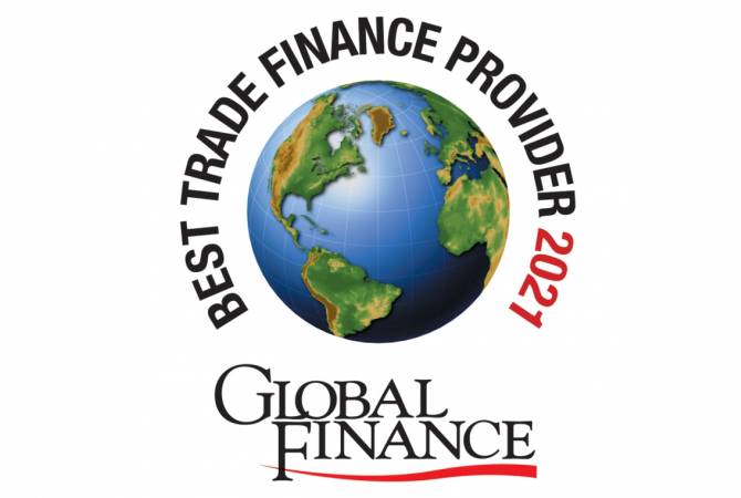 Կոնվերս Բանկը ճանաչվել է «Առեւտրի ֆինանսավորող լավագույն բանկը 
Հայաստանում» ըստ  Global Finance-ի  

