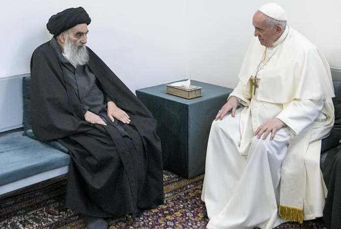  Историческая встреча Папы Римского  Франциска  с высшим шиитским 
священнослужителем Ирака
 
