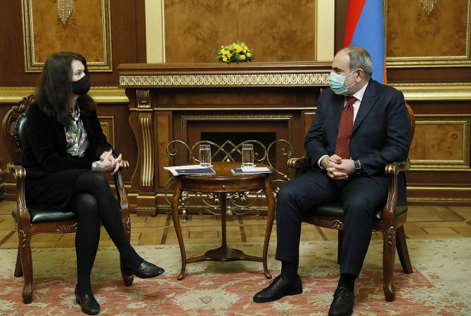 Le Premier ministre Pashinyan a reçu une délégation conduite par la Présidente en exercice de 
l'OSCE Anne Linde
