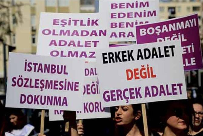Թուրքիայում կանայք բողոքի ցույցեր կիրականացնեն Ստամբուլի կոնվենցիայից դուրս 
գալու որոշման դեմ