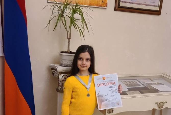 «Golden talents of Madrid 2021» միջազգային մրցույթում 10-ամյա Սոնա Մարկոսյանն 
արժանացել է մրցանակի