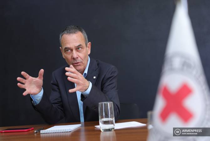 From visit to POWs up to search for bodies: Head of ICRC Delegation in Armenia gives interview 
to ARMENPRESS