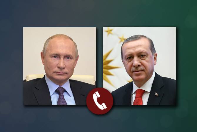 Putin, Erdoğan discuss settlement of NK conflict