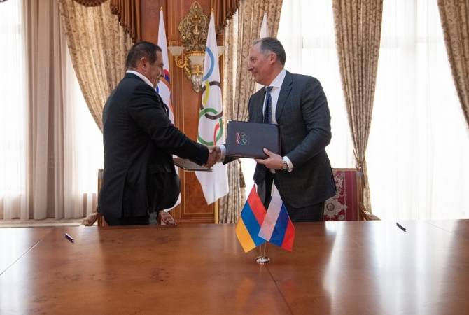 НОК Армении и России подписали Меморандум о сотрудничестве 
