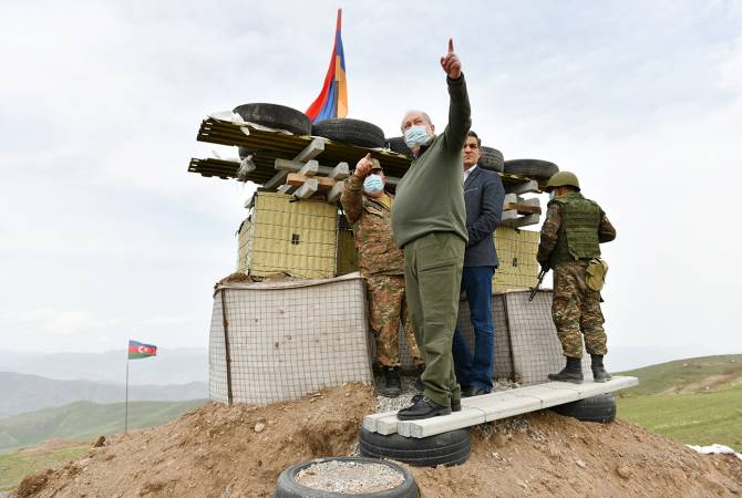 President Sarkissian visits military positions in Syunik Province