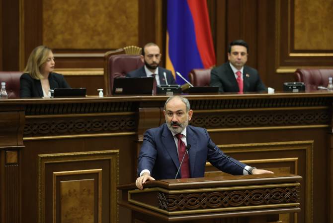 Discours de Nikol Pashinian lors de la séance extraordinaire de l'Assemblée nationale sur 
l'élection du Premier ministre