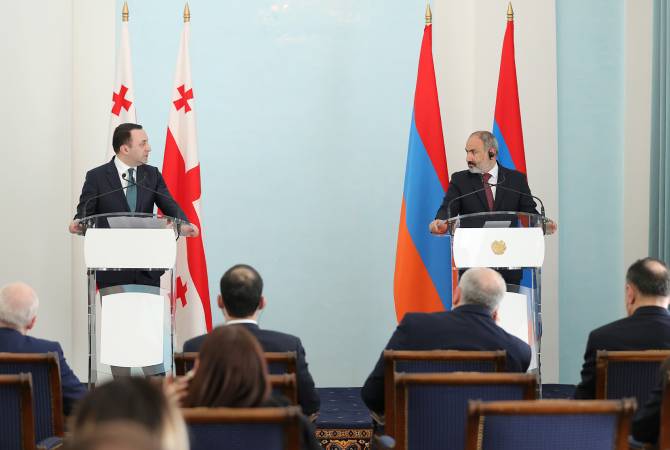 Déclarations conjointes de Nikol Pashinyan et Irakli Garibashvili à la presse

