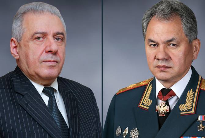 Министры обороны Армении и РФ обсудили обстановку в районах выполнения задач 
миротворческим контингентом