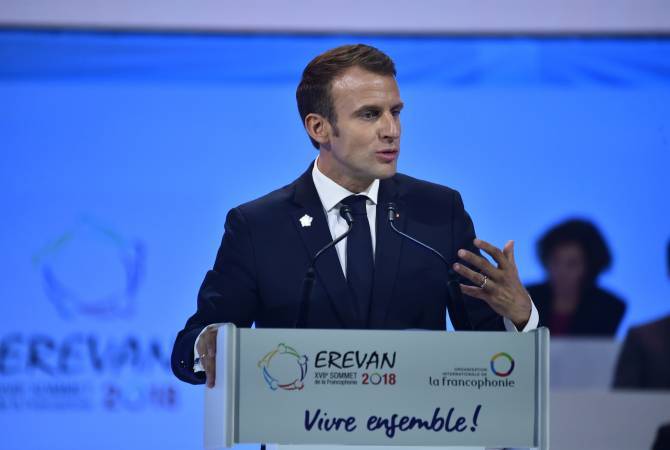 Macron addresses Armenian people in Armenian language