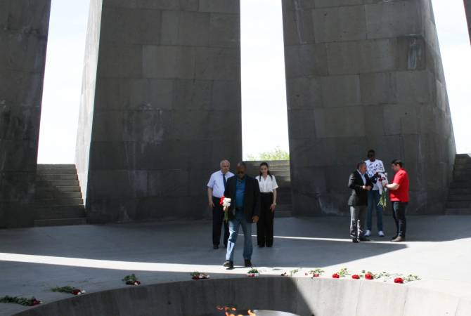 Ambassador of Senegal to Armenia visits Genocide Memorial in Yerevan