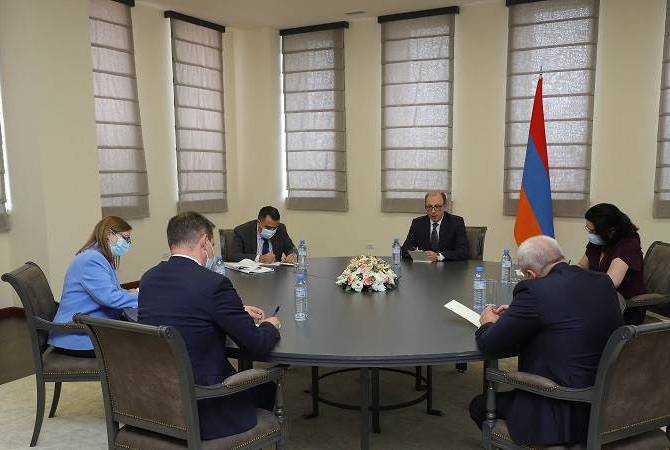 Armenian caretaker FM discusses border situation with Ambassadors of OSCE MG Co-Chair 
countries