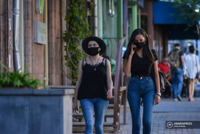 En Arménie, le port du masque dans les espaces ouverts ne sera pas obligatoire à partir du 1er 
juin 