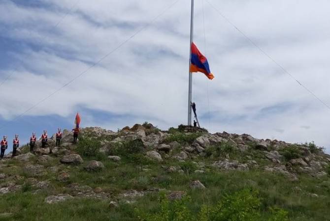 Չկալովկա համայնքում վեր խոյացավ Հայաստանում ամենաբարձր պետական դրոշը
