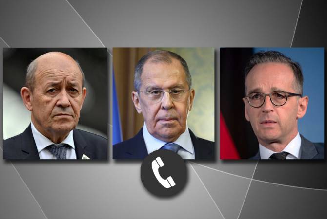 ՌԴ-ի, Ֆրանսիայի ու Գերմանիայի ԱԳ նախարարները քննարկել են հայ-ադրբեջանական 
սահմանին իրավիճակը և ԼՂ հարցը