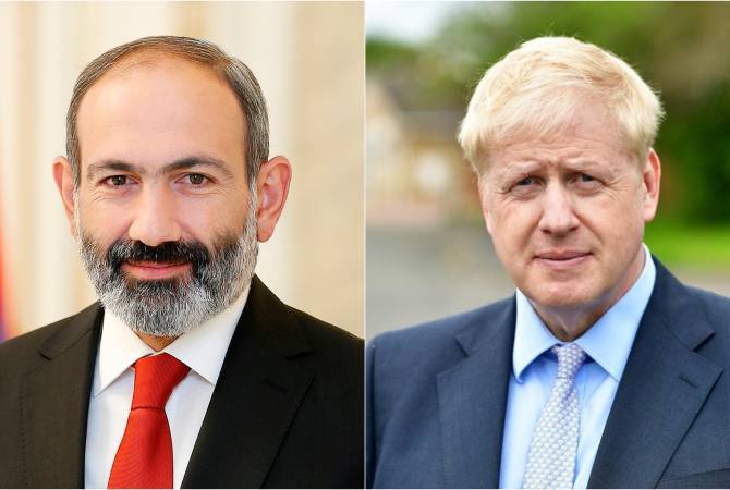 Nikol Pashinyan a adressé un message de félicitations à Boris Johnson à l'occasion de la Fête 
nationale