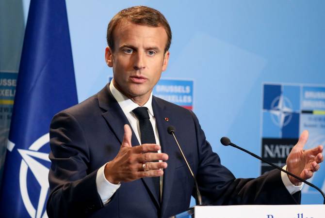 Macron exhorte les alliés de l'OTAN à faire preuve de solidarité lors du sommet de l'alliance à 
Bruxelles